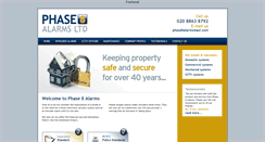 Desktop Screenshot of phase8alarms.com